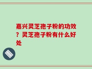 嘉兴灵芝孢子粉的功效？灵芝孢子粉有什么好处