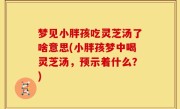梦见小胖孩吃灵芝汤了啥意思(小胖孩梦中喝灵芝汤，预示着什么？)