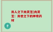 异人之下肉灵芝(肉灵芝：异世之下的神奇药材