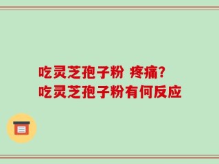 吃灵芝孢子粉 疼痛？吃灵芝孢子粉有何反应