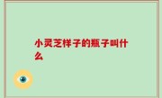 小灵芝样子的瓶子叫什么