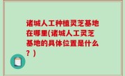 诸城人工种植灵芝基地在哪里(诸城人工灵芝基地的具体位置是什么？)