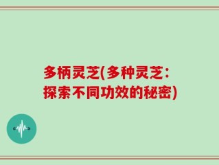 多柄灵芝(多种灵芝：探索不同功效的秘密)