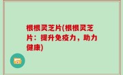 根根灵芝片(根根灵芝片：提升免疫力，助力健康)