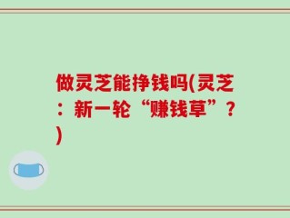 做灵芝能挣钱吗(灵芝：新一轮“赚钱草”？)
