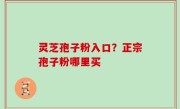 灵芝孢子粉入口？正宗孢子粉哪里买