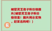破壁灵芝孢子粉价格图片(破壁灵芝孢子粉价格惊喜！图片揭示实物，赶紧选购吧！)