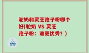 驼奶和灵芝孢子粉哪个好(驼奶 VS 灵芝孢子粉：谁更优秀？)