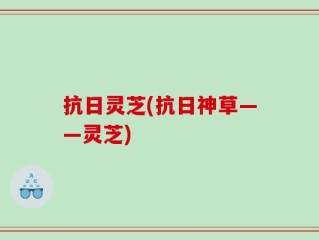 抗日灵芝(抗日神草——灵芝)