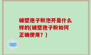 破壁孢子粉泡开是什么样的(破壁孢子粉如何正确使用？)