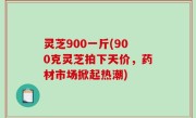 灵芝900一斤(900克灵芝拍下天价，药材市场掀起热潮)