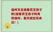 福州又见回春灵芝孢子粉(回春灵芝孢子粉再现福州，春天就在你身边！)