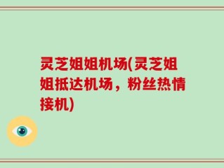 灵芝姐姐机场(灵芝姐姐抵达机场，粉丝热情接机)