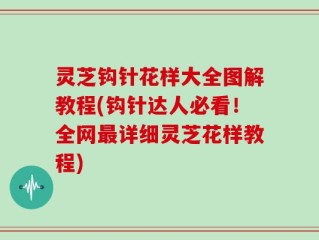 灵芝钩针花样大全图解教程(钩针达人必看！全网最详细灵芝花样教程)