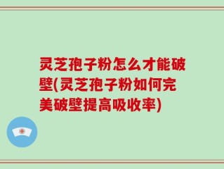 灵芝孢子粉怎么才能破壁(灵芝孢子粉如何完美破壁提高吸收率)
