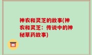 神农和灵芝的故事(神农和灵芝：传说中的神秘草药故事)