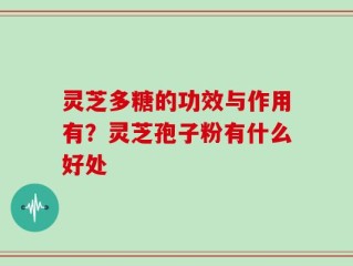 灵芝多糖的功效与作用有？灵芝孢子粉有什么好处