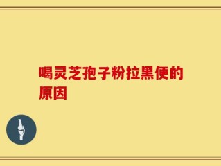 喝灵芝孢子粉拉黑便的原因