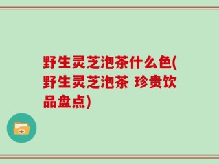 野生灵芝泡茶什么色(野生灵芝泡茶 珍贵饮品盘点)