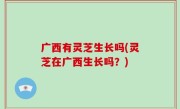 广西有灵芝生长吗(灵芝在广西生长吗？)