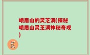 峨眉山的灵芝洞(探秘峨眉山灵芝洞神秘奇观)