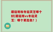 蘑菇哥和冬菇灵芝哪个好(蘑菇哥vs冬菇灵芝：哪个更出色？)