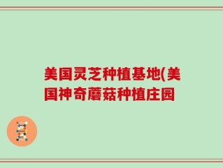 美国灵芝种植基地(美国神奇蘑菇种植庄园