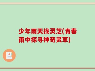 少年雨天找灵芝(青春雨中探寻神奇灵草)