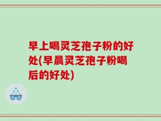 早上喝灵芝孢子粉的好处(早晨灵芝孢子粉喝后的好处)