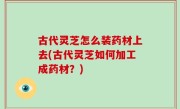 古代灵芝怎么装药材上去(古代灵芝如何加工成药材？)