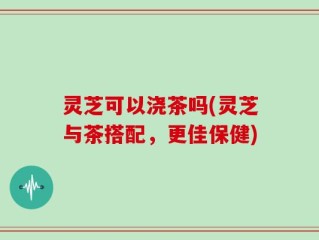 灵芝可以浇茶吗(灵芝与茶搭配，更佳保健)