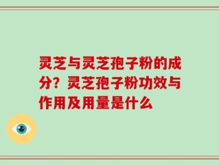 灵芝与灵芝孢子粉的成分？灵芝孢子粉功效与作用及用量是什么