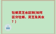 牡蛎灵芝水区别(如何区分牡蛎、灵芝及其水？)