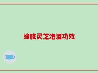 蜂胶灵芝泡酒功效