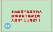 上山收获千年灵芝的人是谁(收获千年灵芝的人是谁？上山寻宝！)