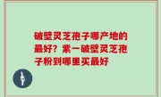 破壁灵芝孢子哪产地的最好？紫一破壁灵芝孢子粉到哪里买最好