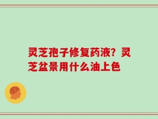 灵芝孢子修复药液？灵芝盆景用什么油上色