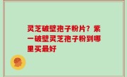 灵芝破壁孢子粉片？紫一破壁灵芝孢子粉到哪里买最好
