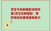 灵芝与石斛搭配功效作用(灵芝石斛搭配：草药双剑合璧增强免疫力)