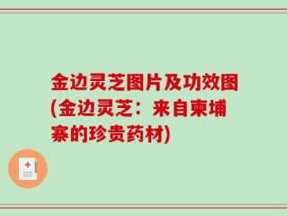 金边灵芝图片及功效图(金边灵芝：来自柬埔寨的珍贵药材)