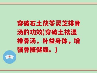 穿破石土茯苓灵芝排骨汤的功效(穿破土祛湿排骨汤，补益身体，增强骨骼健康。)