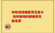 呼和浩特破壁灵芝孢子 功效独特的健康养生新选择