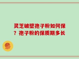 灵芝破壁孢子粉如何保？孢子粉的保质期多长