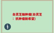 白灵芝脑肿瘤(白灵芝：抗肿瘤新希望)