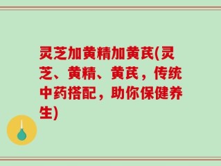 灵芝加黄精加黄芪(灵芝、黄精、黄芪，传统中药搭配，助你保健养生)