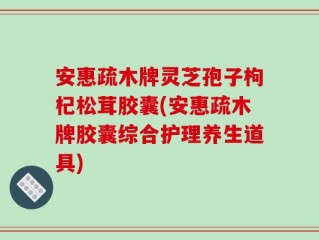 安惠疏木牌灵芝孢子枸杞松茸胶囊(安惠疏木牌胶囊综合护理养生道具)