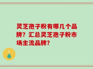 灵芝孢子粉有哪几个品牌？汇总灵芝孢子粉市场主流品牌？