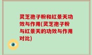 灵芝孢子粉和红景天功效与作用(灵芝孢子粉与红景天的功效与作用对比)