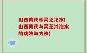 山西黄芪和灵芝泡水(山西黄芪与灵芝冲泡水的功效与方法)