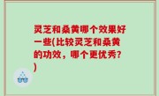 灵芝和桑黄哪个效果好一些(比较灵芝和桑黄的功效，哪个更优秀？)